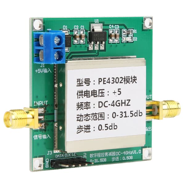 PE4302 Digital RF-dämpningsmodul RF hög linjäritet 0,5 dB stegmodul