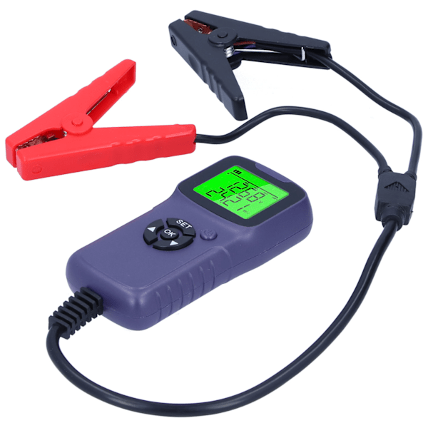 A300 Digital Bilbatteri Tester LCD Batteritest Analysator Auto Test Diagnostiske VærktøjerLilla