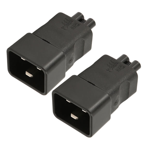 2 stk IEC320 C20 til IEC320 C6 strømadapter Professionel C20 til C6 strømstikadapter til bærbar PDU Server UPS-stik 250V