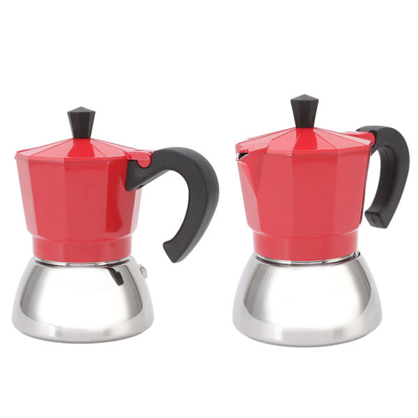 120ML Moka Pot Moka Kaffemaskine Italiensk Hjem Højtryks Ekstraktion Kaffekande til 3 Personer