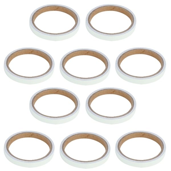10 st Luminous Tape Självhäftande Scen Fluorescerande Fosforescerande Halkskydd Dekal (Grön 1 cm x 3 meter)
