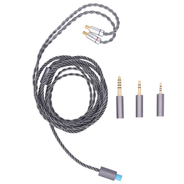 A2DC hodetelefonerstatningskabel 3,5 mm 2,5 mm 4,4 mm plugger Hodetelefonoppgraderingskabel for ATH CKS1100 E40 E50 E70 LS300 1,2 m