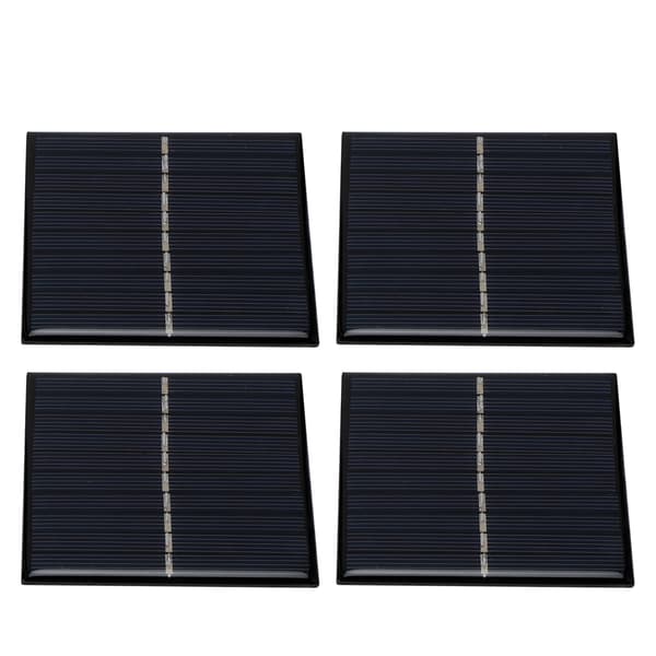 4 st Mini 0.8W 5V Solpanel Modulsystem för Hem DIY Projekt Leksaker Batteriladdning