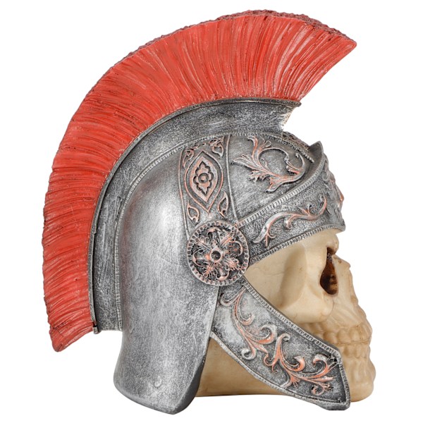Hartsfigur av harts med dödskallemodellering, skelettskulptur, heminredning, skrivbordsdekoration, prydnad, present