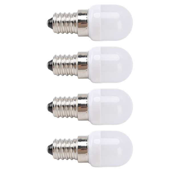 10 stk. E14 pære i rustfrit stål 1,5W 220V LED pære til lysekrone loft skab væg bordlamper hvidt lys