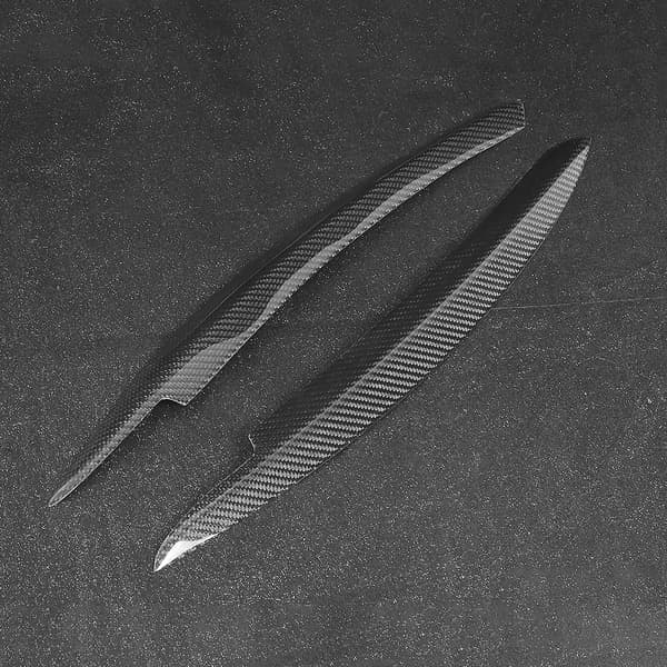 2 st Kolfiber Strålkastar Ögonbryn Ögonlock Trim för MK6