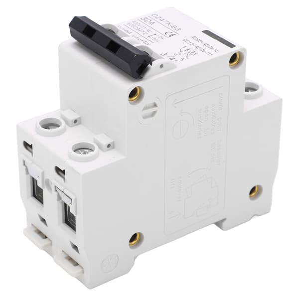 2P Miniature afbryder DIN-skinne montering afbryder til solsystem DC12-400V AC90-400V 32A