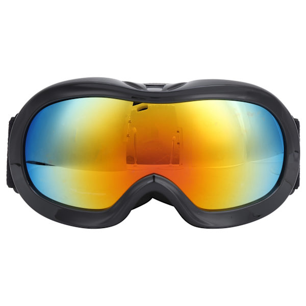 Børn Ski Snowboard Goggles Dobbeltlags linser AntiFog UV beskyttelse Snow Goggles (Sort Rød)