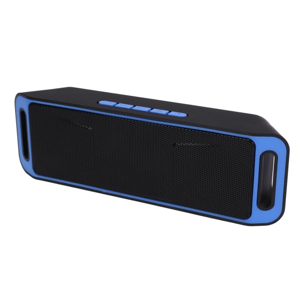 Bluetooth Dubbla Högtalare Trådlös Portabel Högtalare Multifunktionell Mini Bluetooth Högtalare för Hem Utomhus Bil Blå