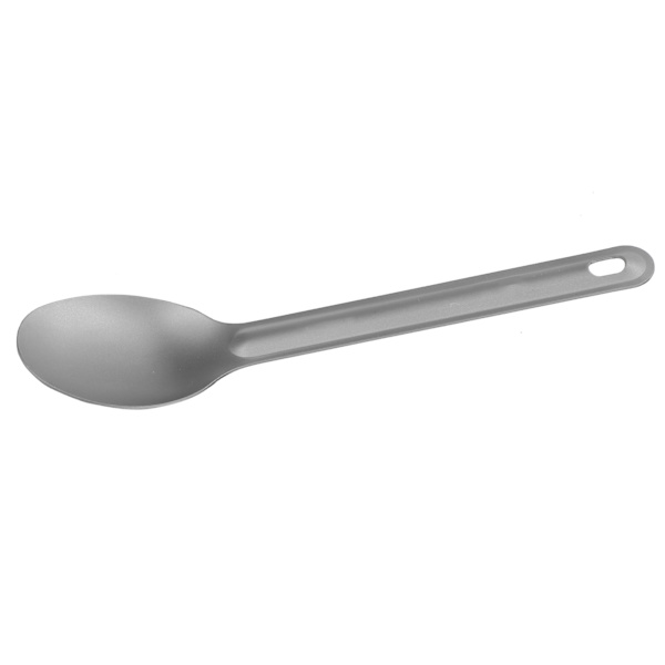 Lätt slitstark titan Spork sked metall set för utomhuscamping (titan sked)