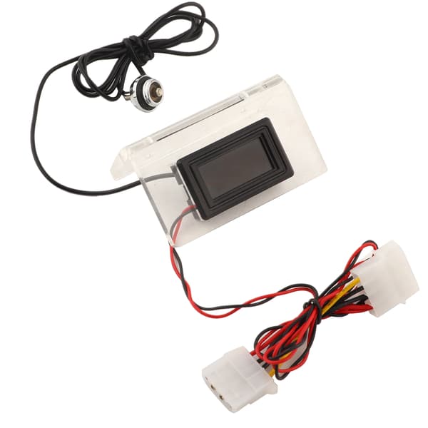 PC Computer Vandkøling Temperaturdetektor Ur Termometer LCD Skærm Ramme Kit