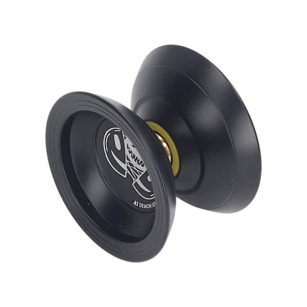 Yo Toy 2 Rotasjonsmoduser String Trick De-stressende Uresponsive Yo-yo med Kulelager for Barn Mørk Svart