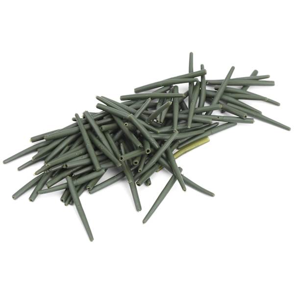 100 st set 36MM karp fiskerigg Antitangle ärmar Terminal Connect gummislang