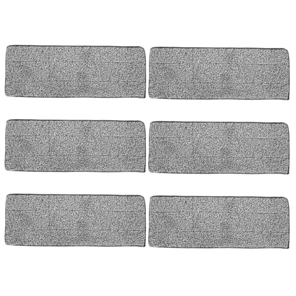 6 kpl moppiliinan vaihto, konepestävä mopin päätyyny kodin lattian puhdistukseen 33x12cm