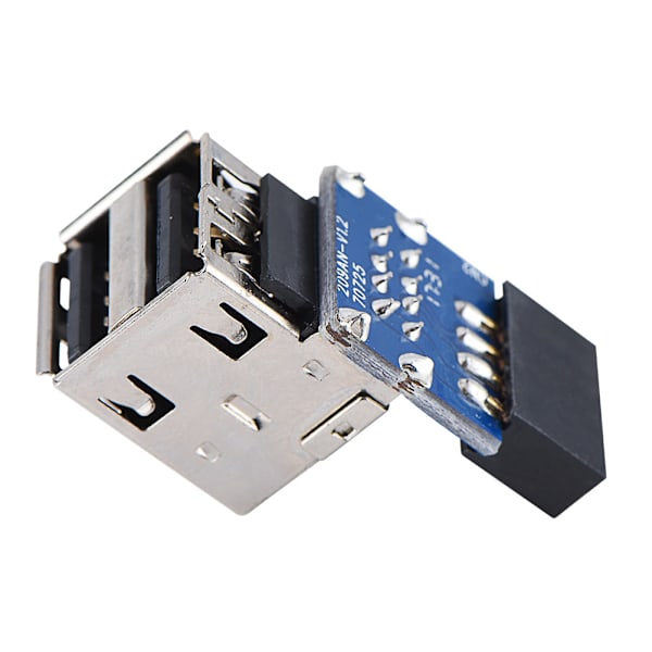 5 kpl USB2.0 emolevyn liitin 9Pin/10Pin Header 2 USB2.0 A -porttisovittimeen (tyyppi A)