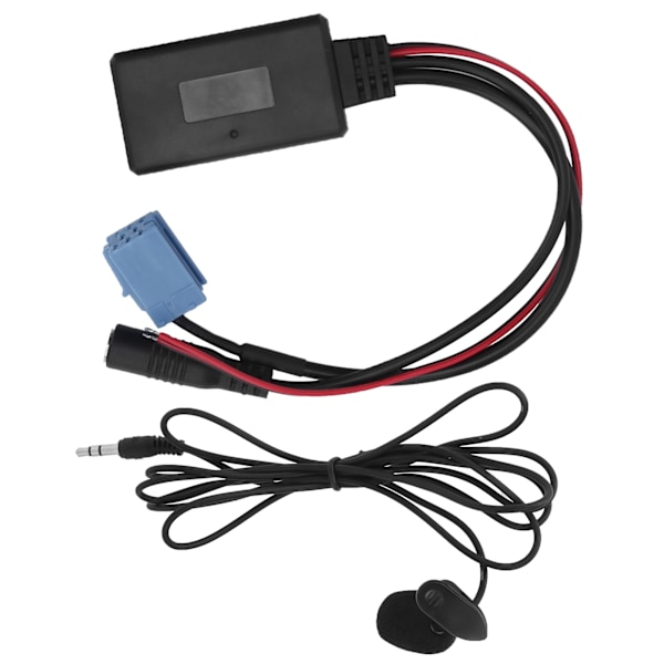 Auton stereokaiutinmikrofon Mini ISO 8-nastainen johdinsovittimella Bluetooth 5.0 matkapuhelimelle tabletille MP3