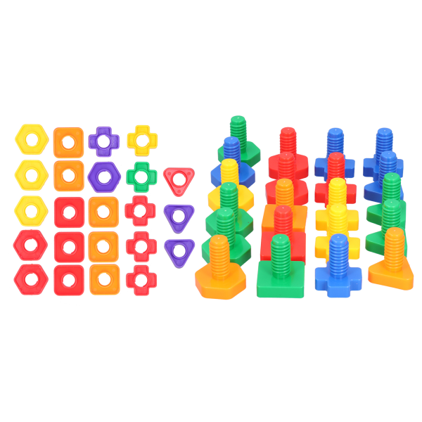 Barn gjør-det-selv 3D-byggeklosser i lyse farger Murstein Barn tidlig utdanning Puslespill leketøy Kit