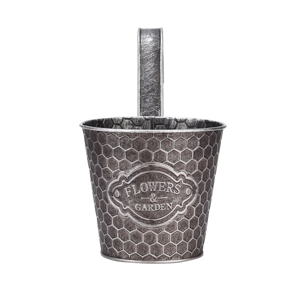 Metallväggplanterare Vertikal Ribbad Design Väggmonterad Blomkruka