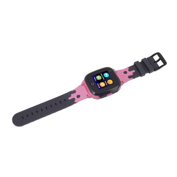 1,33 tum Färgdisplay Barn Smartklocka 4G GPS Videosamtal Vattentät Barntelefon Smartklocka Rosa