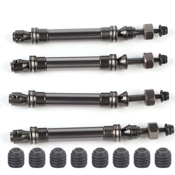 4 stk CVD fremre bakre drivaksel metall transmisjonsaksel for Traxxas Slash 4X4 1/10 RC CarTitanium