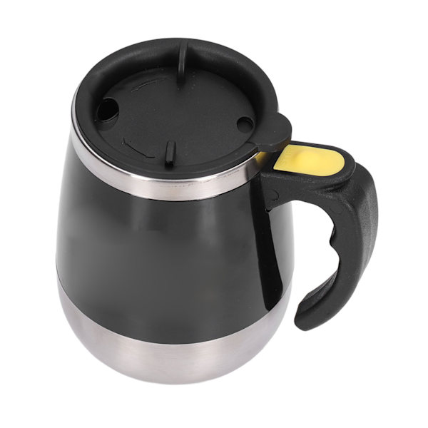 Självrörande mugg automatisk blandning magnetisk mugg rostfritt stål kaffekopp för drycker te varm choklad mjölk svart
