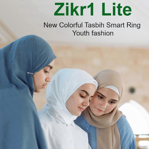 iQibla Zikr 1 Lite för Smart Counter Bärbar Ring Digital Tasbeeh Böne Påminnelse Green
