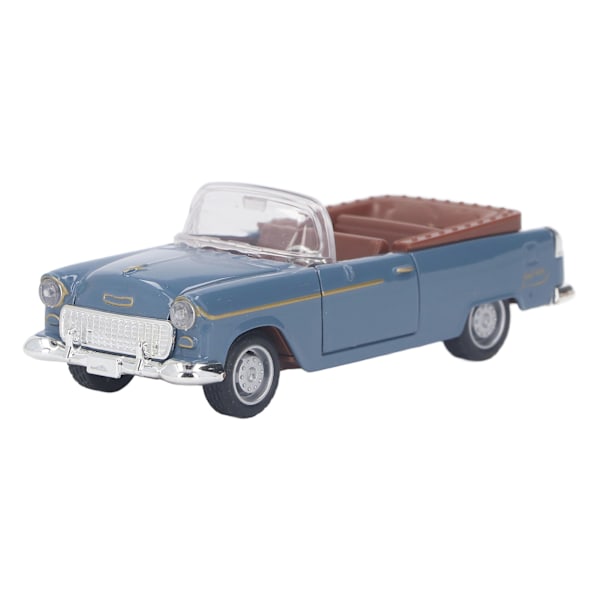 1:32 Cabriolet Sportbilmodell Metalllegering Realistisk Cool Batteridriven 1/32 Sportbilsimuleringsleksak Blå