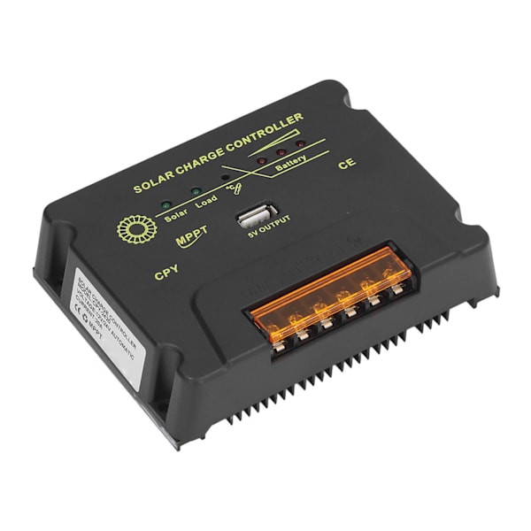 Solar ladecontroller MPPT solcelleanlæg strømproduktion 12V 24V 20A MCU kontrol solpanel ladecontroller