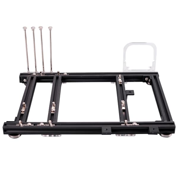DIY Åbent Design Aluminium Legering M ATX Computer Kabinet Overclocking Test Platform (Fuld Sort S)