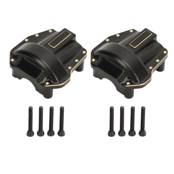 2ST RC Diffskydd Svart Robust Rostsäkert Slitstarkt RC Axel Diffskydd Passar Axial 1/10 SCX10 III SCX10 PRO Axel