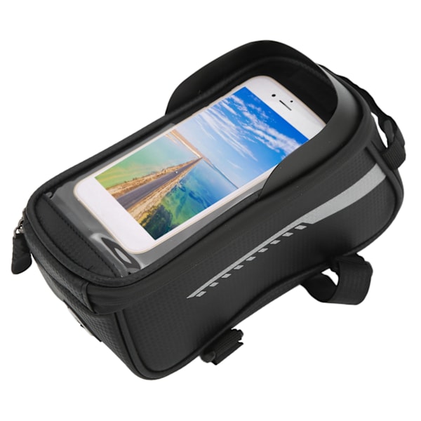 Vandafvisende Cykel Forramme Taske Kørsel Touch Screen Telefon Taske til Telefoner Under 16,5 cm/6,5 tommer