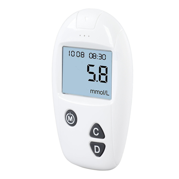 Blodsockermätare Kit 50 st Testremsor 50 st Lancetter Automatisk Blodsockermätare med Lancettstift Typ 2 (mmol/L)