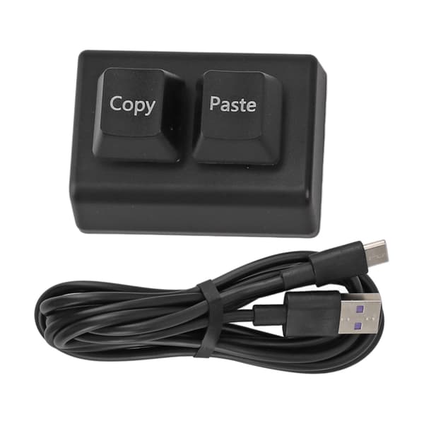 Programmerbart tastatur 2 taster Kopier Indsæt Rød Switch USB C-forbindelse Mini Mekanisk tastatur til Gaming Kontor Medier