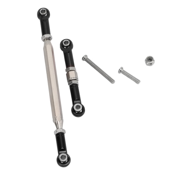 Metal Opgraderet Servo Link Stang Styretøjs Trækstang til MN D90 MN91 MN96 MN99S RC Bil Dele Sort