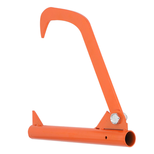 Logghake i rostfritt stål, bärbar, rostbeständig, orange
