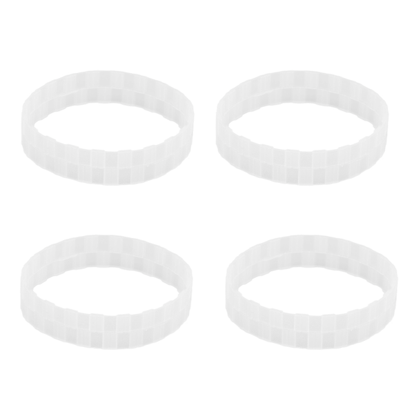 4Pcs Sweeping Robot Replacement Wheel Tire Rings Anti Wear Part for Xiaomi Sweeper