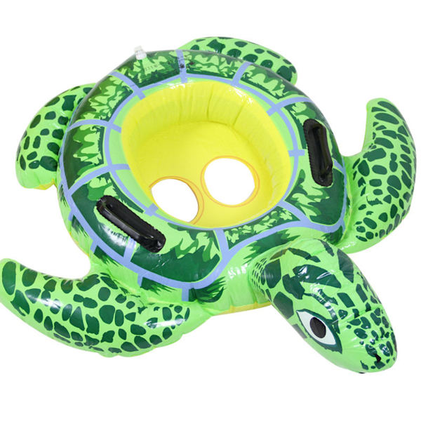 Baby Turtle Ride Svømmeringe Oppustelig Skildpadde Baby Swimming Pool Børn Svømning Float Ring