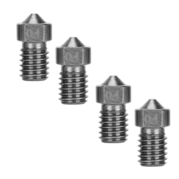 4 st skrivarmunstycken hög temperatur korrosionsbeständighet skrivardelar för att lösa förbrukningsvaror läckage problem 1,75/0,4 mm