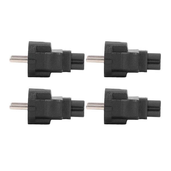 4 STK EU 2 stikstik til IEC320 C5 strømadapter Professionelt EU 2 stik stik 4,8 mm til C5 strømstikadapter til bærbar computer EU stik 100‑250V