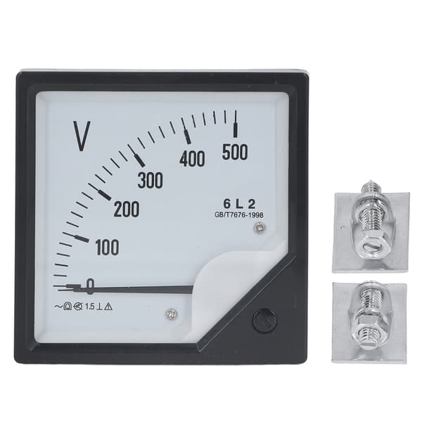Analog Voltmeter AC 0-500V Pointer Volt Meter Panel Nålespændingsmåler til udstyr