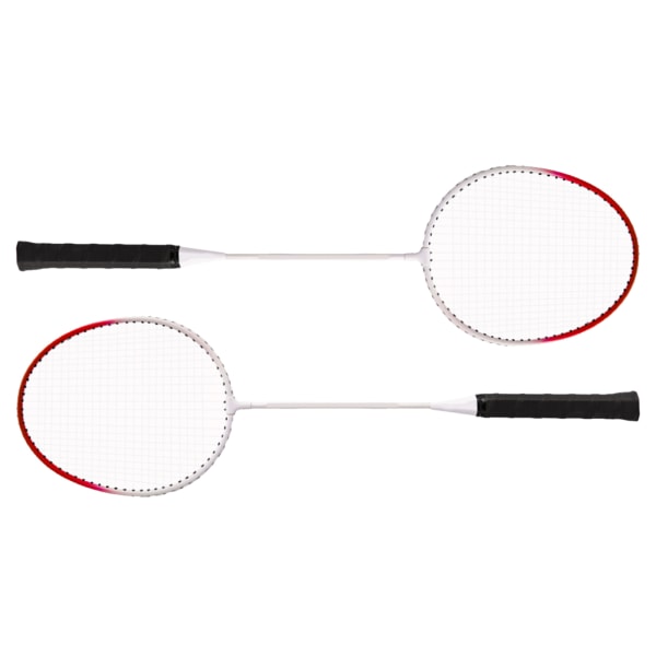 2 stk Badmintonracket Legering Ultralett sportstilbehør for treningskonkurranse Rød