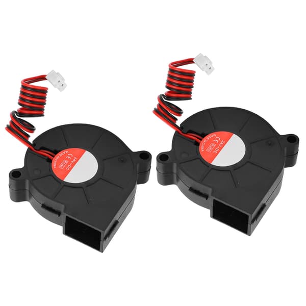 Støjsvag køleventilator til Ender‑3 3D-printer - 2 stk, 50x50x15mm, DC24V