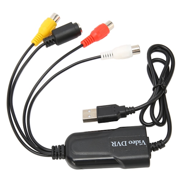 Videonäytönkaappauskortti RCA-USB-ääni- ja videomuuntimella VHS DV VCR Hi8 DVD:stä digitaaliseen muuntajaksi Windowsille ja OS X:lle