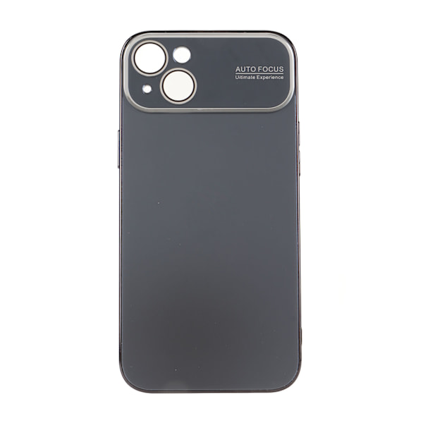 Elektropläterat phone case Stort fönsterobjektiv Kameraskydd Stötsäkert case Anti Scratch Svart för IPhone 14 Plus