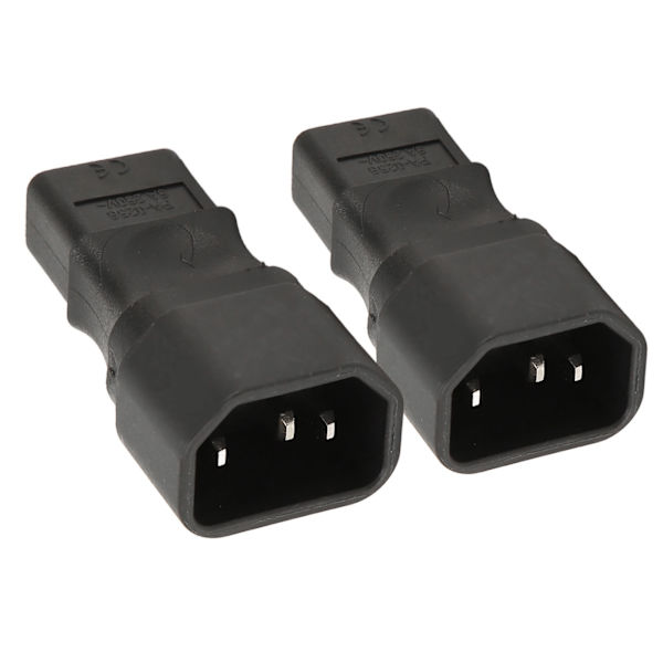 IEC320 C14 til C9 strømadapter han til hun 6A 250V strømstikadapter til PDU server UPS stik 2 stk.