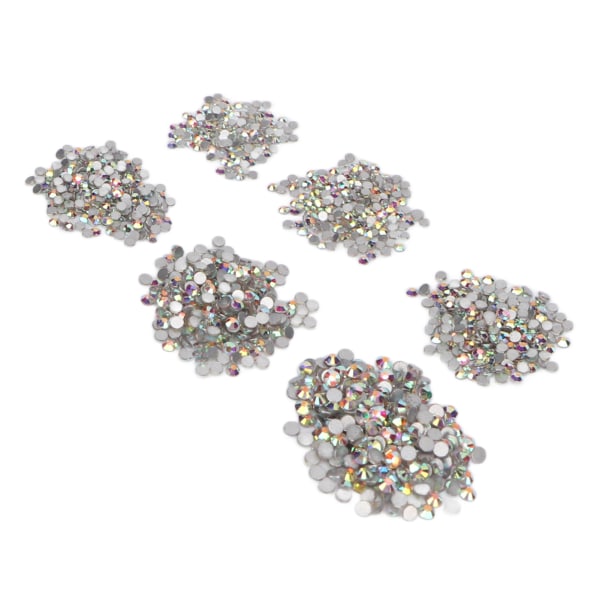 Nail Art Rhinestones AB Clear Crystal Rhinestones Kit för DIY-dekoration Sy Tyg Kläder Nail Art