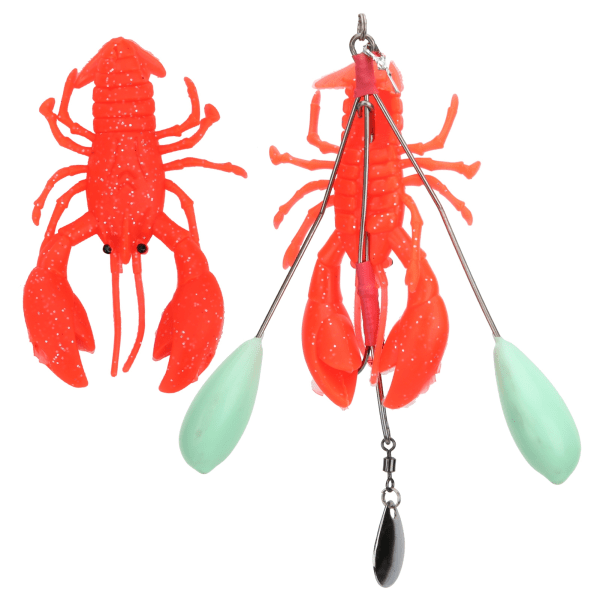 Konstgjord Simulering Stor Hummer Languster Lure Bete Djuphavstrolling Fiske Tacklerad