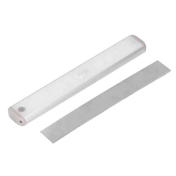 LED-skaplys trådløs infrarød induksjon berøringskontroll USB-lading bakmagnet trinnløs dimming skaplys 1 stk