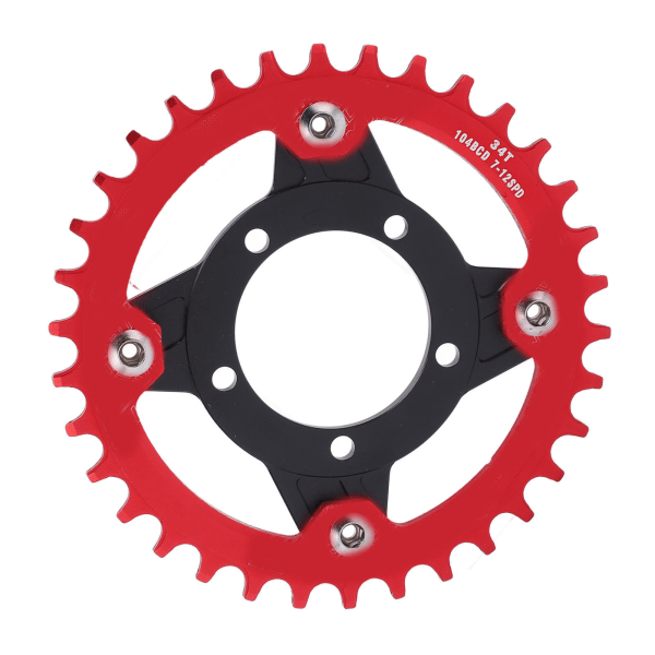 104BCD-ketjusovitin 34T positiivinen negatiivinen hammaslevy set Bafang Mid Drive -moottorille