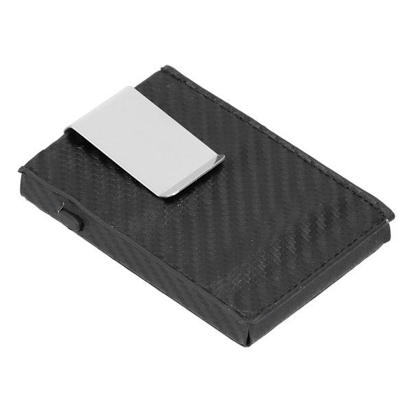 Automatisk kredittkortholder, innovativ kortholderposearrangør for reiser, forretninger, svart karbonfiber X‑67#